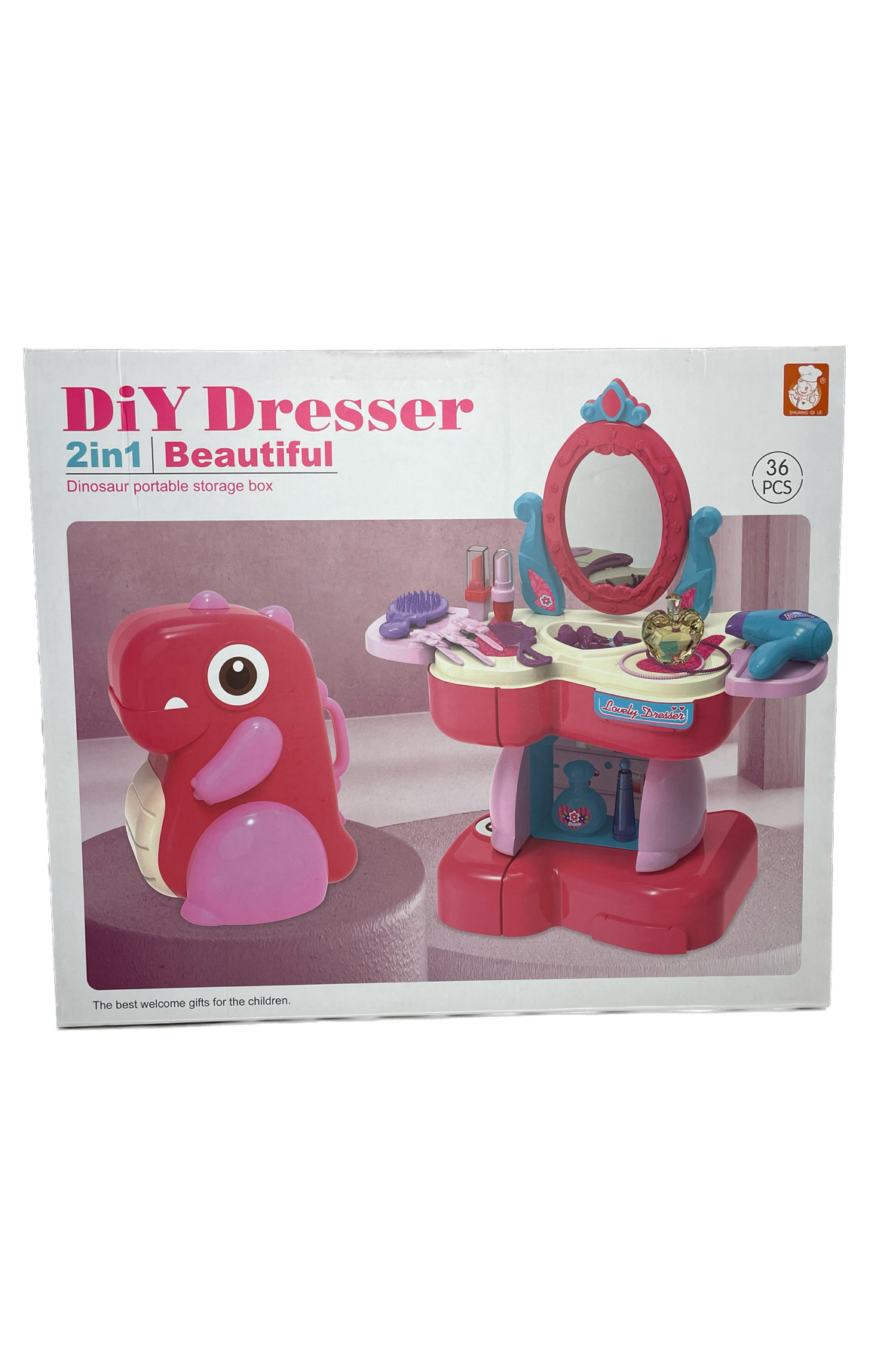 2-in-1 Dinosaur Dresser Bag
