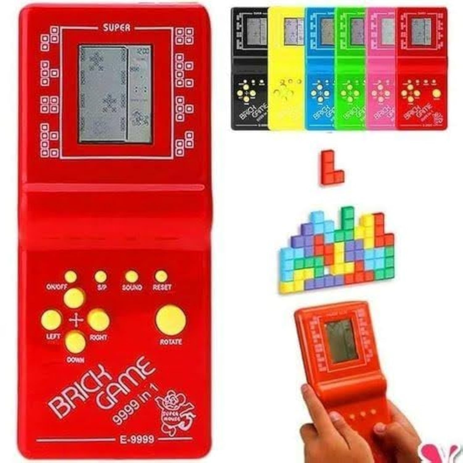 Classic Tetris Handheldg Game - E-9999