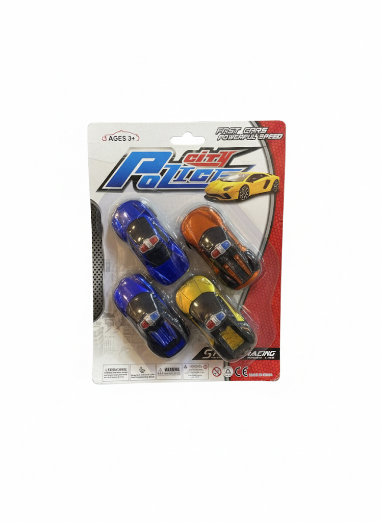 City Police Fast Car 4-Pack