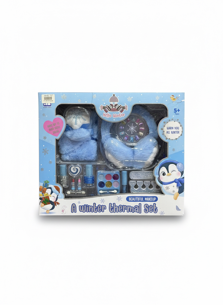 Kids' Fuzzy Penguin Makeup Gift Set