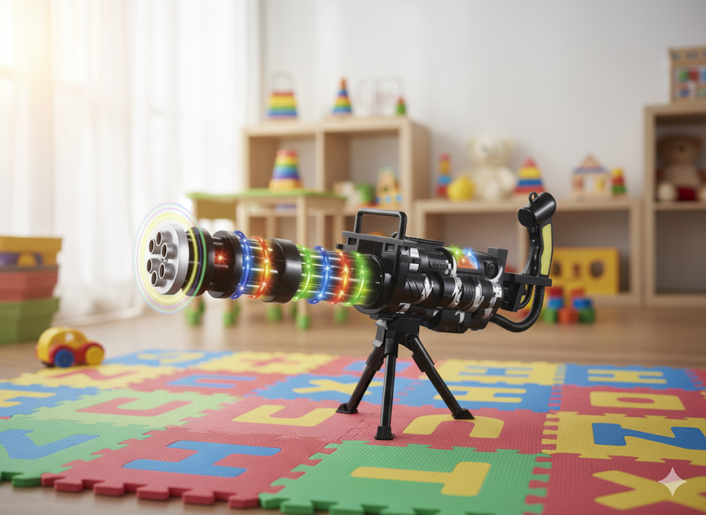 M134 Vanguard Laser Light Gatling Toy Gun