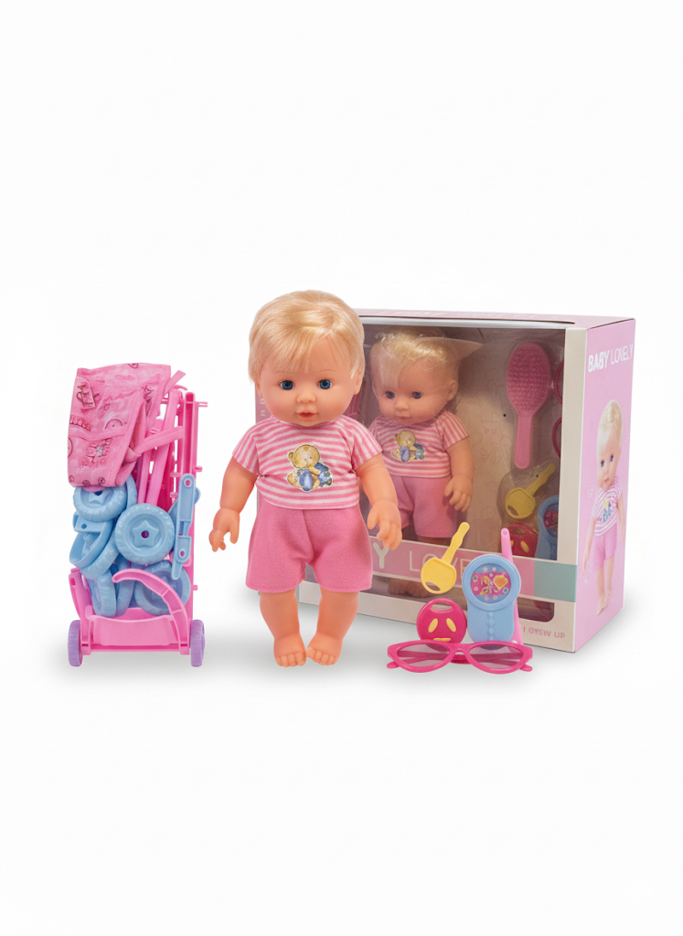 Baby Lovely Doll with Accessories Set