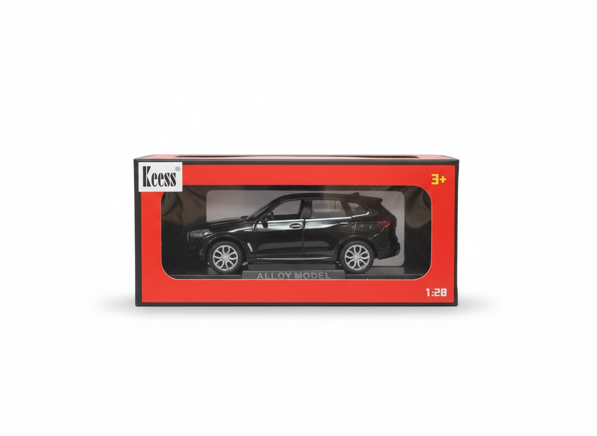 1:28 Scale Black Alloy Car Model