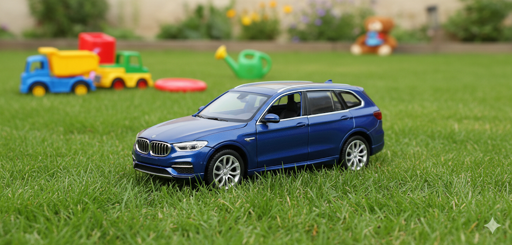 1:28 Scale Black Alloy Car Model