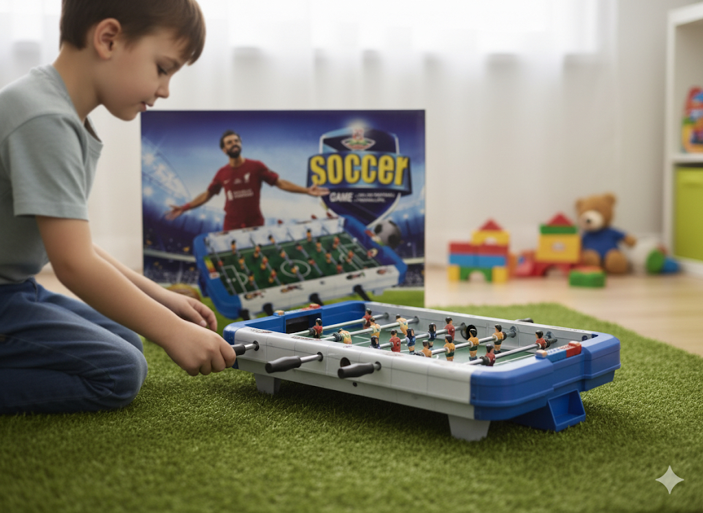 Compact Table Soccer Foosball Game
