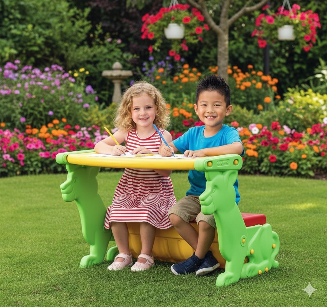 3-in-1 Kids' Activity Bench
