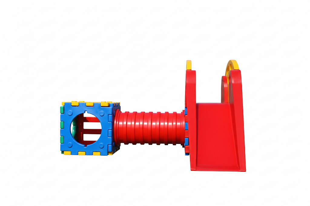 Compact Modular Slide & Crawl Tunnel Playset (250x145 cm)