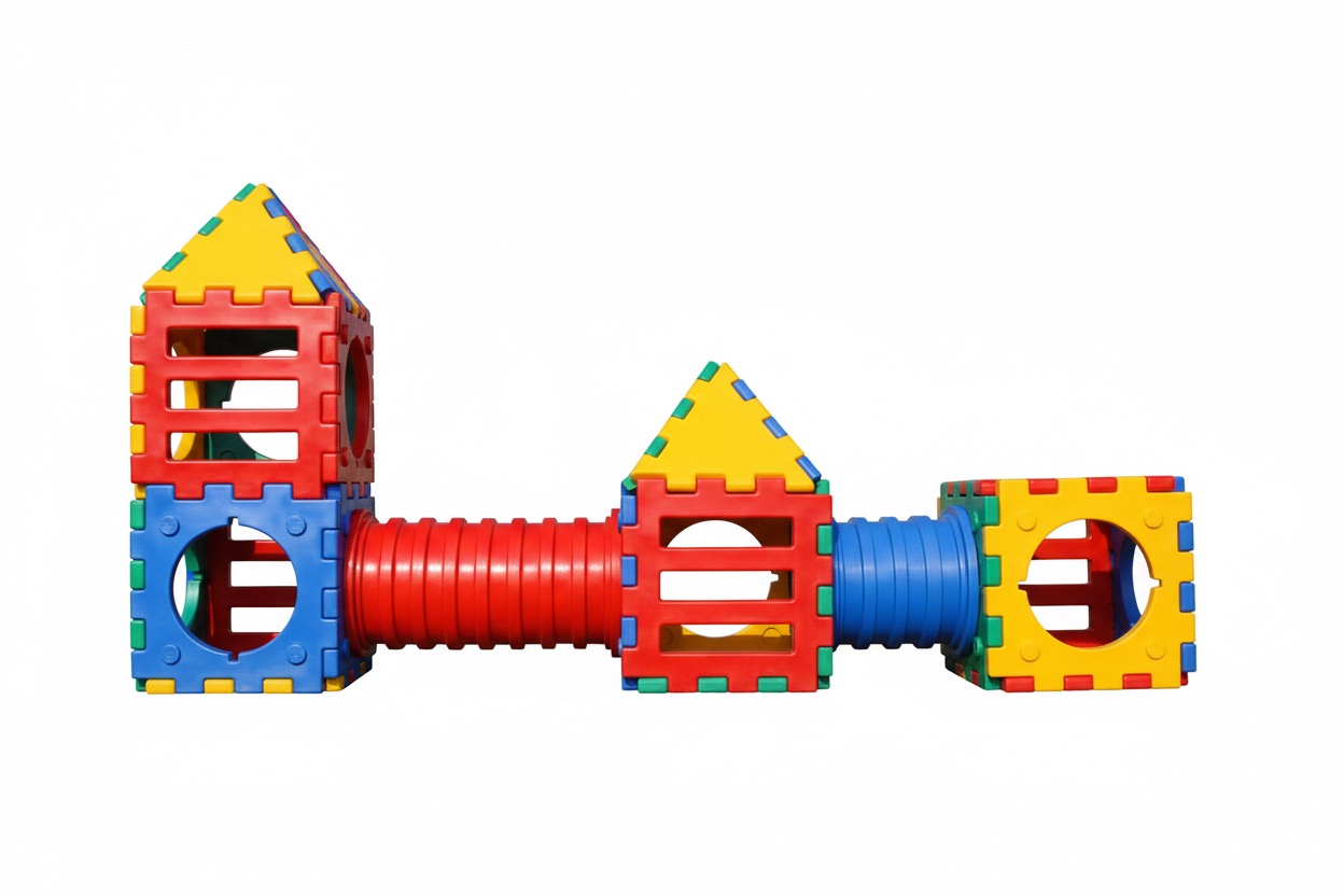 Giant Modular Tower & Tunnel Crawling Playset (380x210 cm)