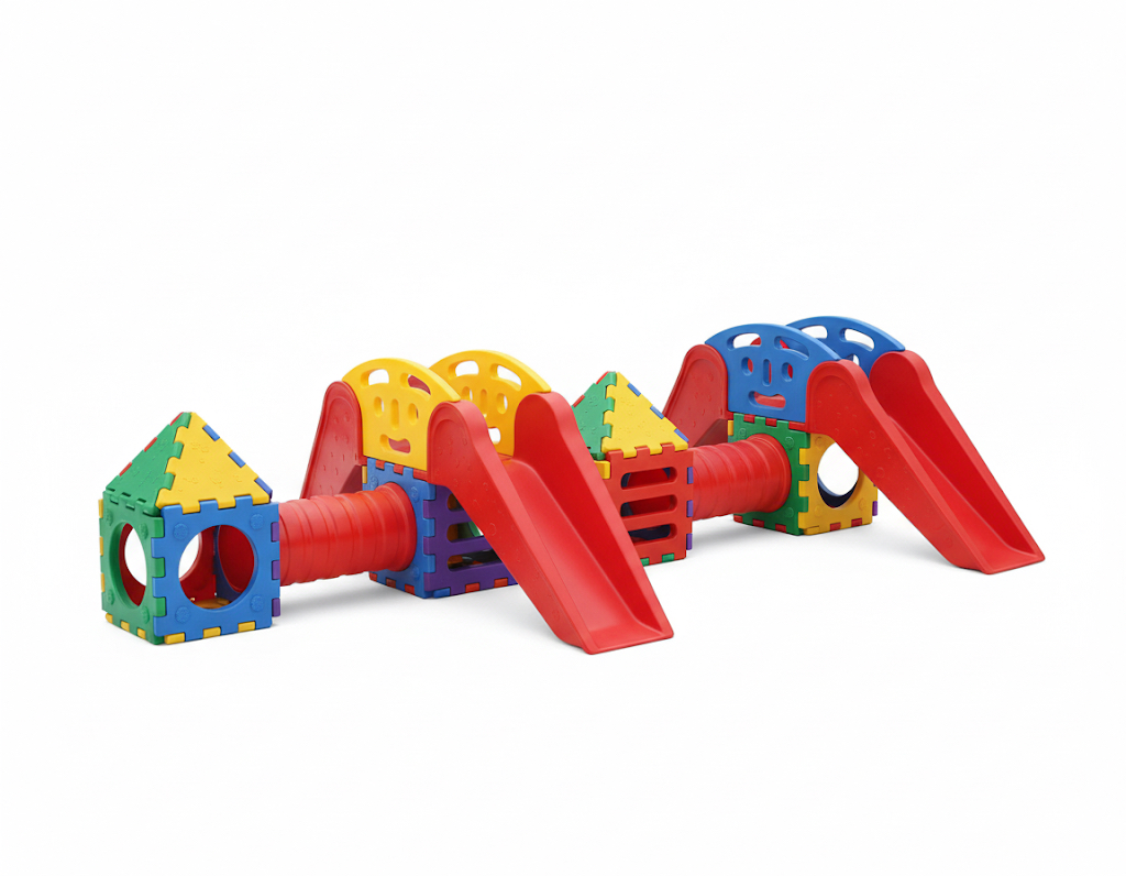 Giant Modular Caterpillar Tunnel & Slide Playset (555x145 cm)