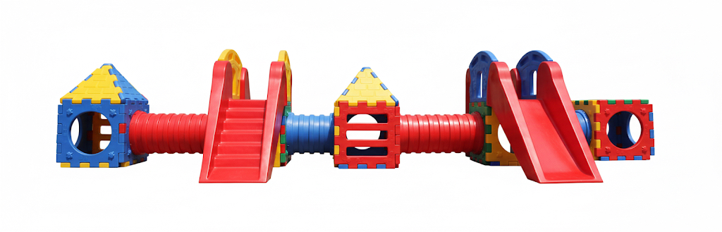 LT 101 Giant Modular Tunnel & Slide Adventure Playset (685x145 cm)