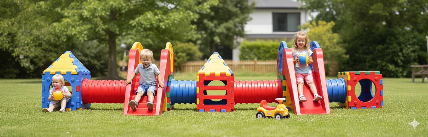 LT 101 Giant Modular Tunnel & Slide Adventure Playset (685x145 cm)