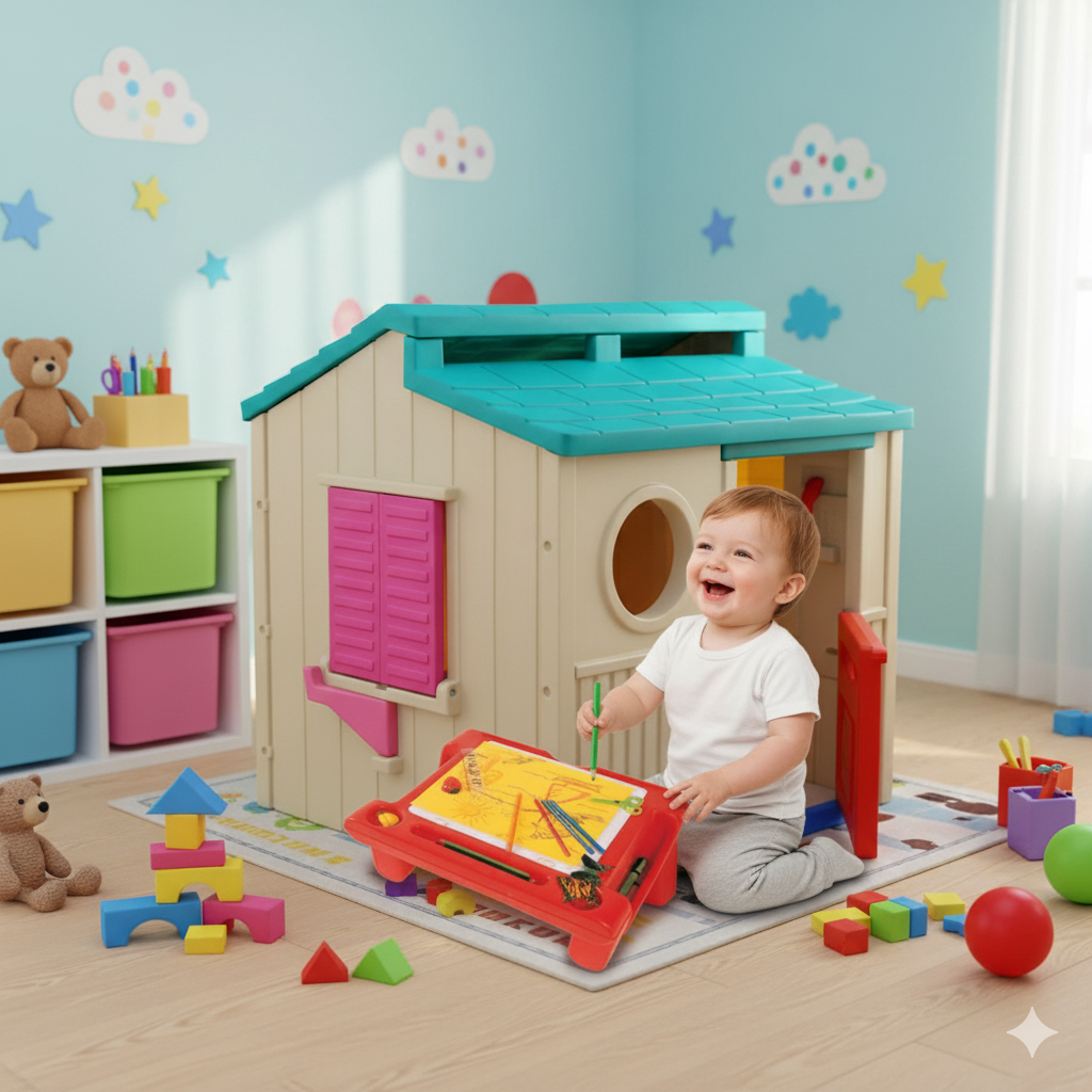 Portable Kids' Art & Activity Desk with Storage (51x38x25 cm)