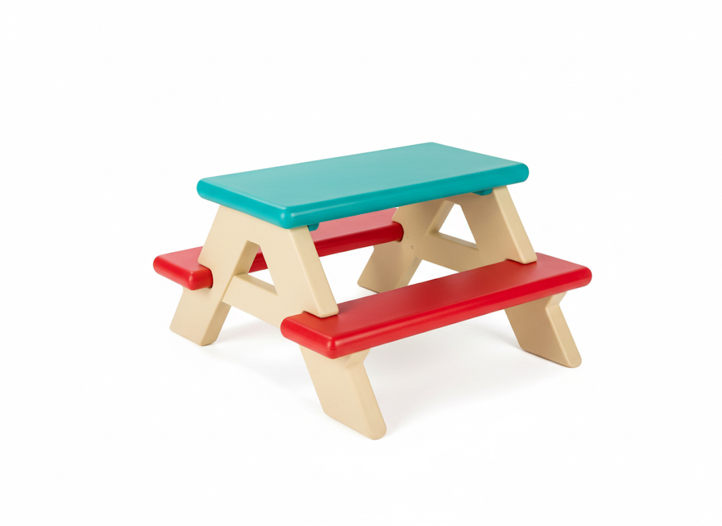 Kids' Colorful Indoor/Outdoor Picnic Table (90x80x50 cm)