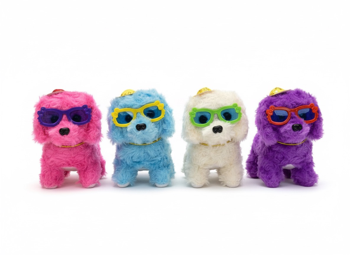 Interactive Walking Puppy Toy with Lights & Barking