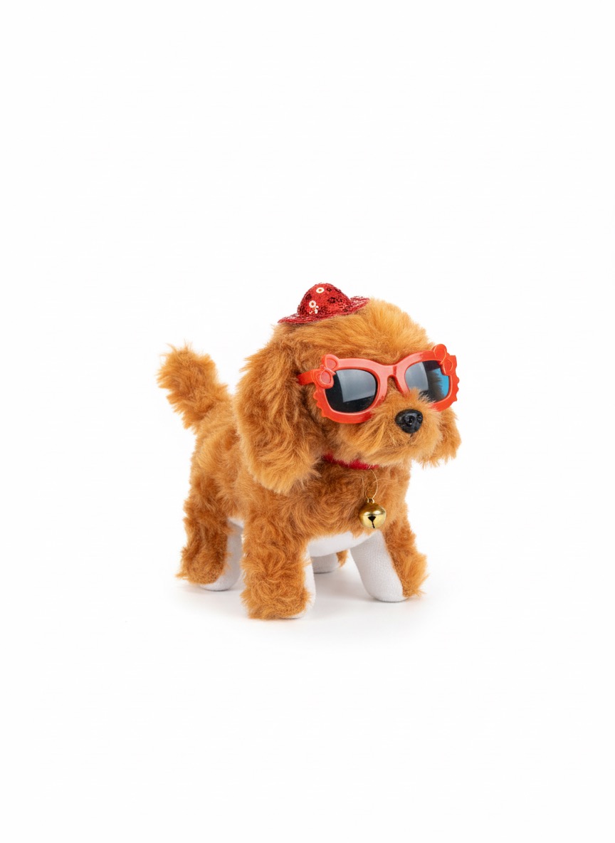Interactive Walking Puppy Toy with Lights & Barking
