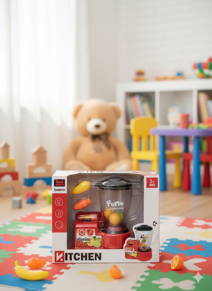 Touch-Sensitive Electronic Toy Blender Set