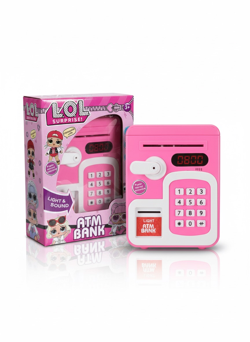 Electronic Password ATM Piggy Bank with Lights & Sound