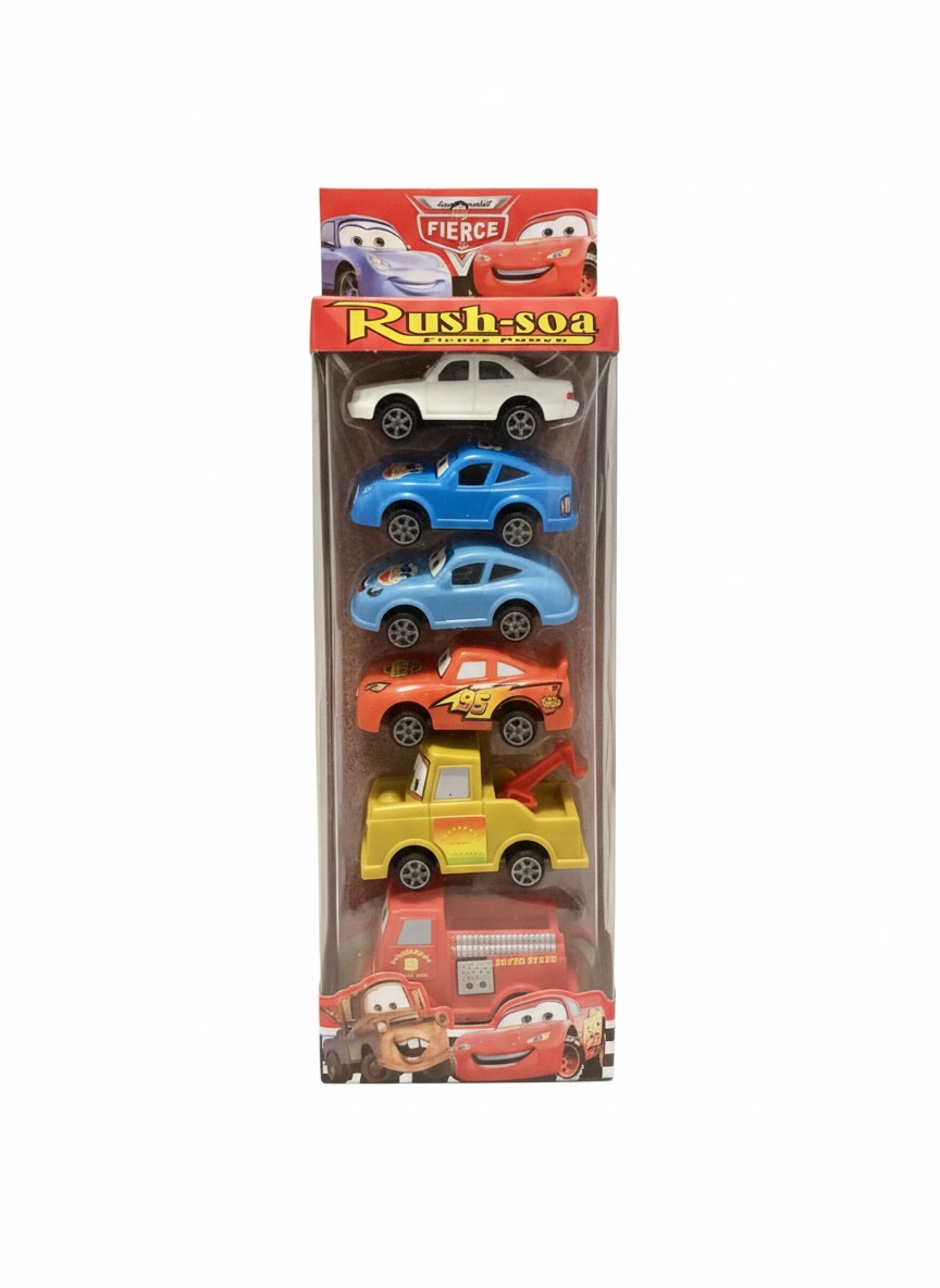 6-Piece Fierce Rush-soa Car Vehicle Set