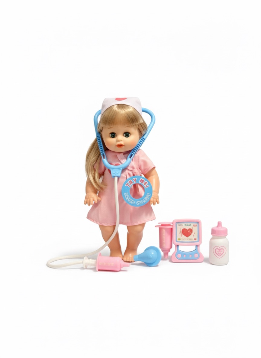 Lema Angel in White Doctor Doll Play Set