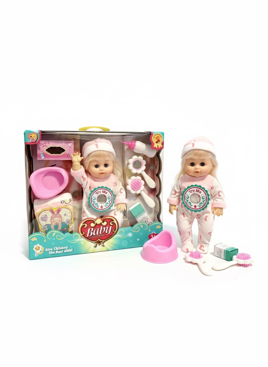 Baby Lovely Doll Diaper & Care Play Set
