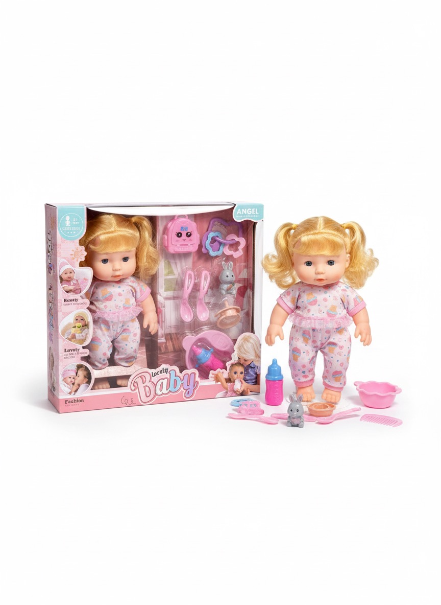 Lovely Baby Care Doll & Deluxe Feeding Set