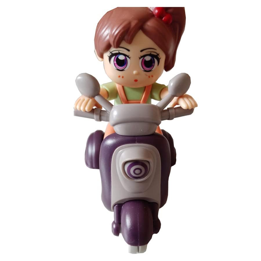 Motorcycle with a doll