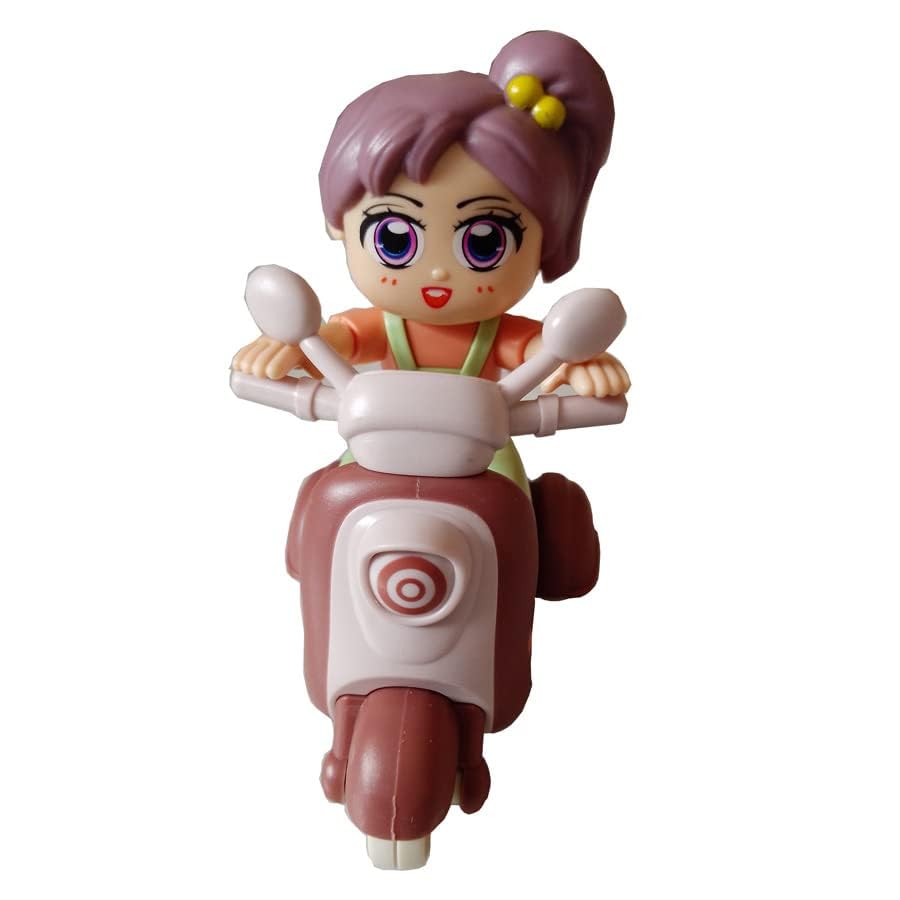 Motorcycle with a doll