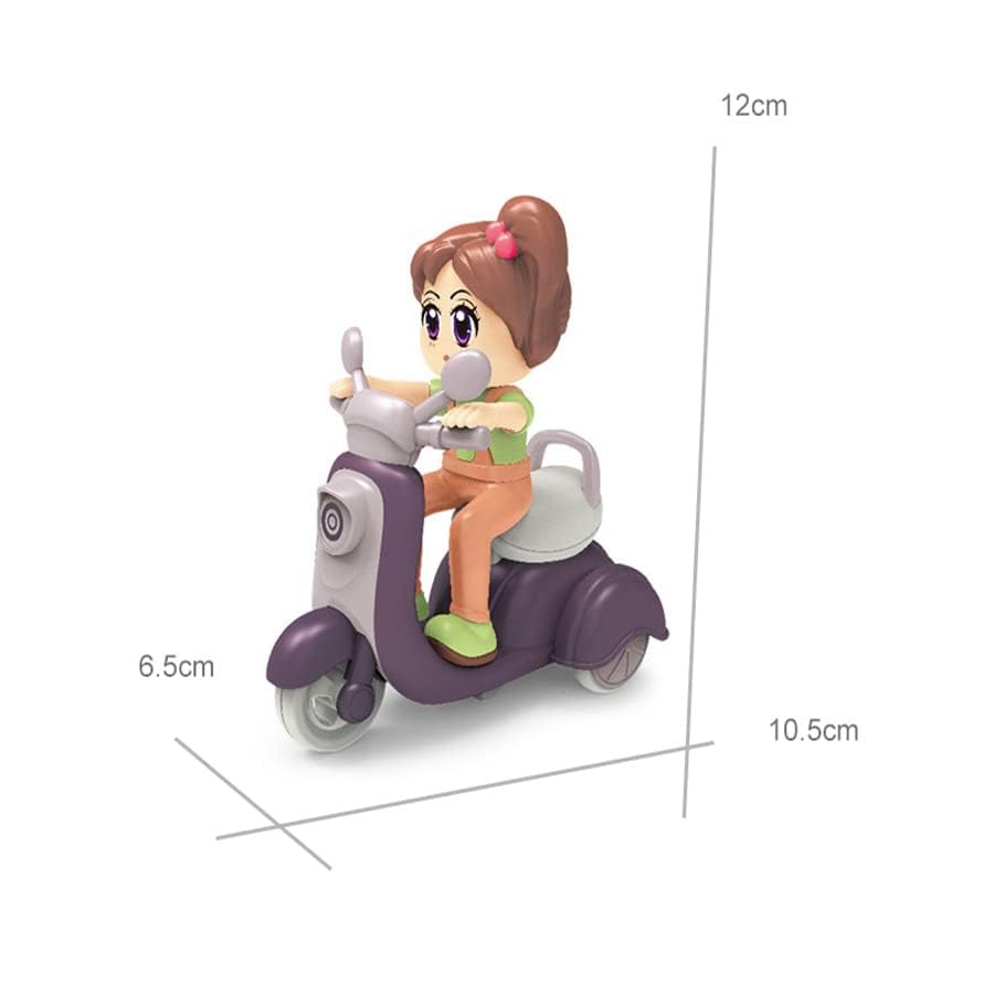 Motorcycle with a doll