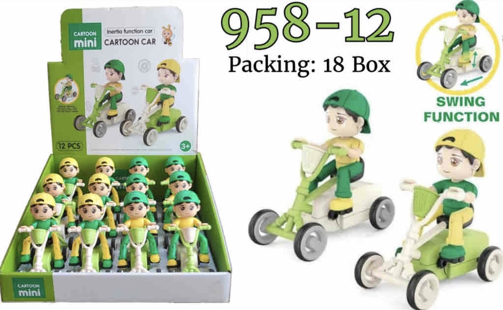 Bicycle with a boy character