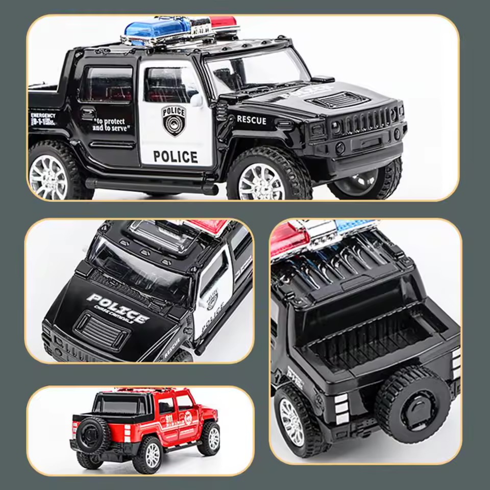 Metal police car