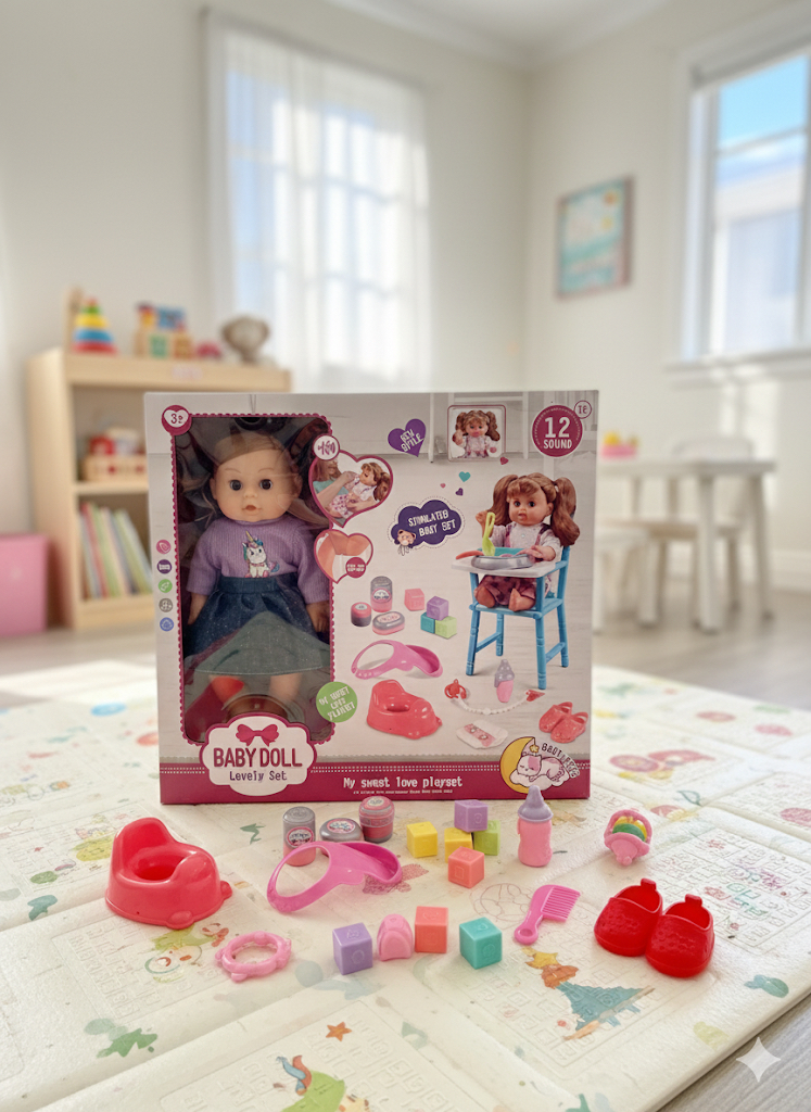 Baby Doll Deluxe Feeding & Potty Set