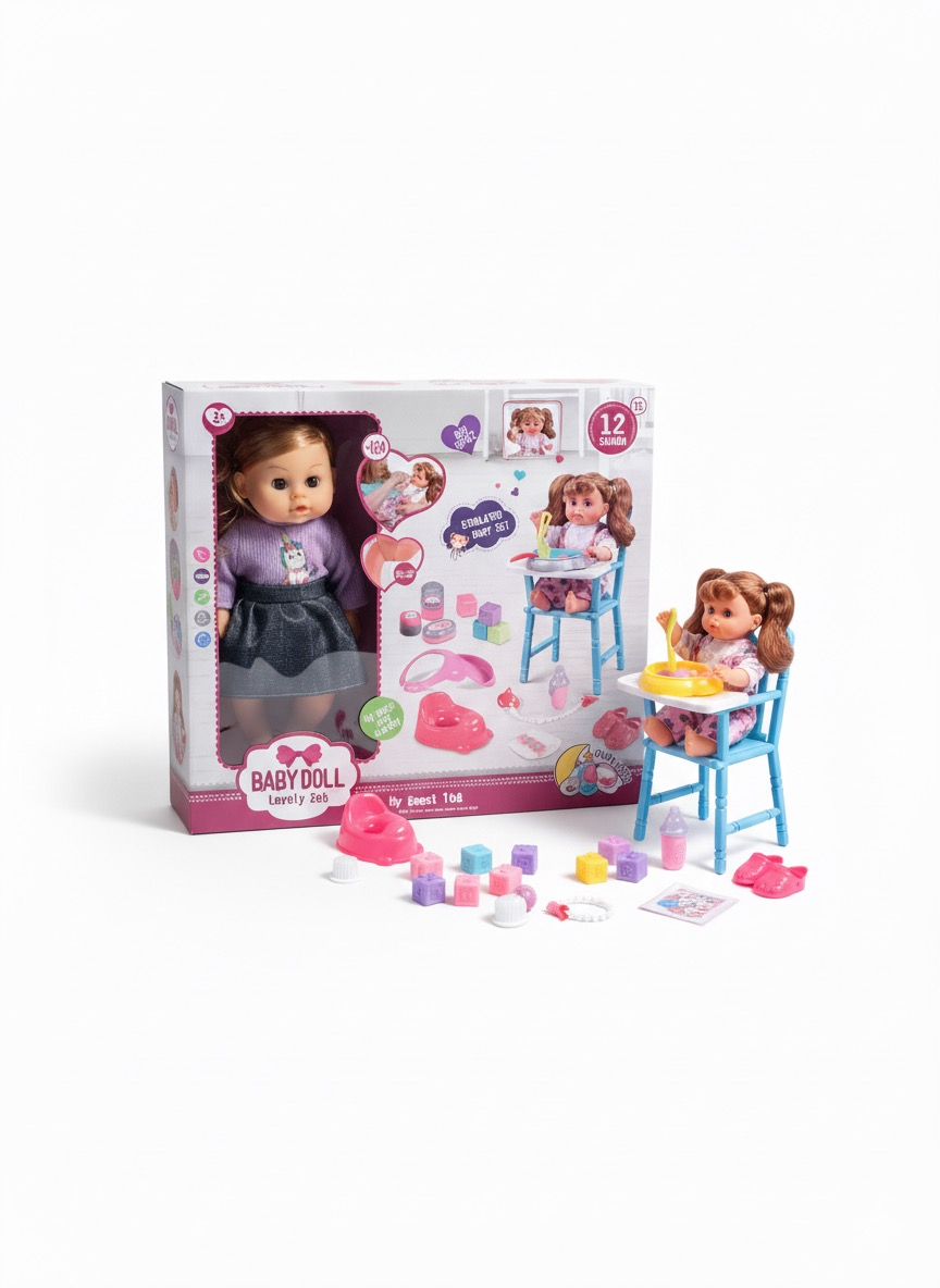 Baby Doll Deluxe Feeding & Potty Set
