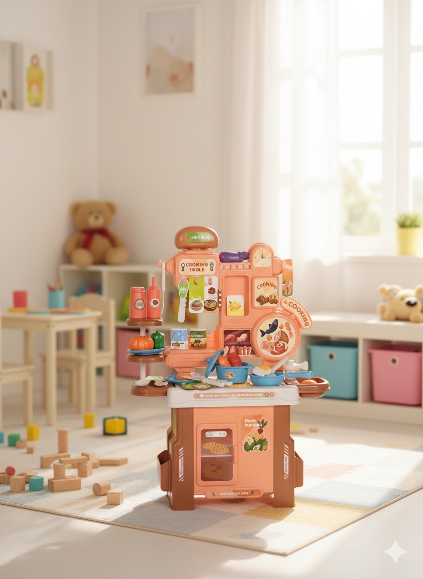 46-Piece Play House Series Kitchen Counter Set