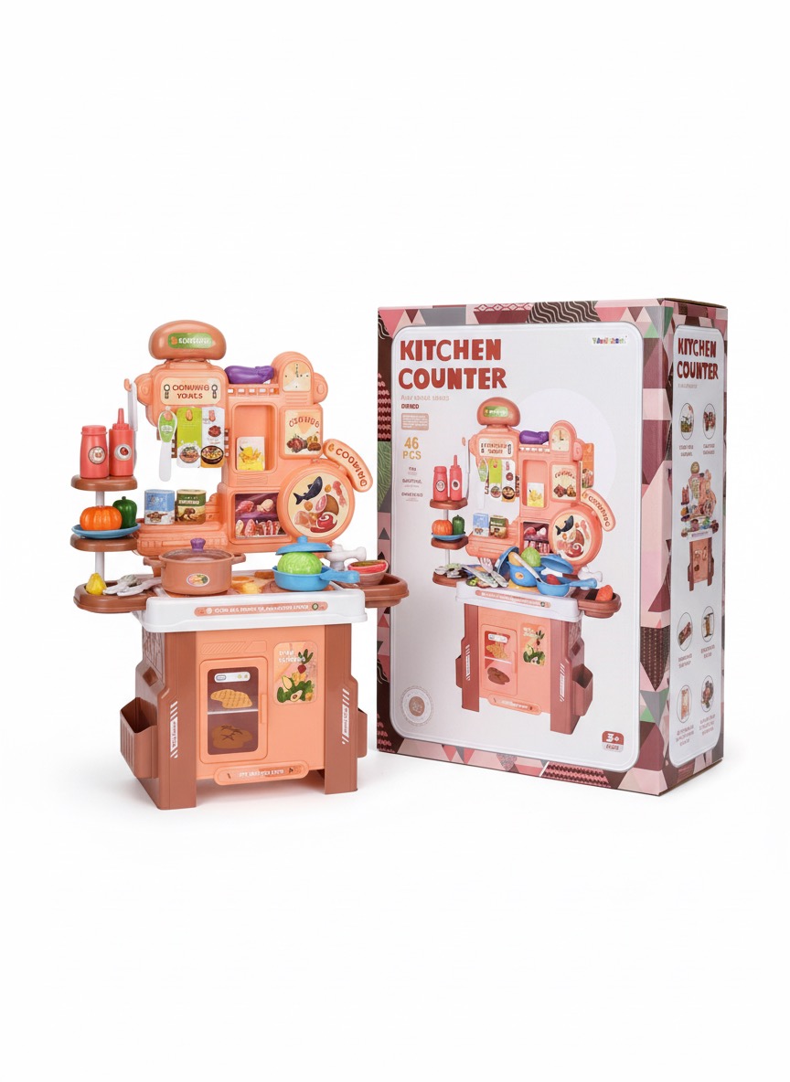 46-Piece Play House Series Kitchen Counter Set