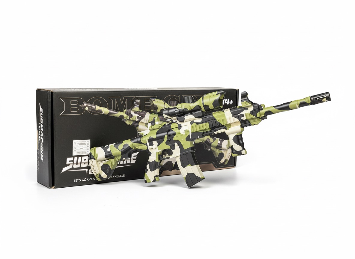 Camo Submachine Commando Toy Gun