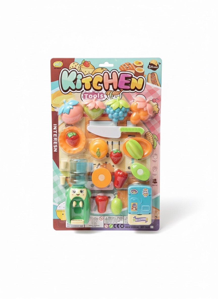 Kids' Slice & Serve Fruit Set with Water Dispenser