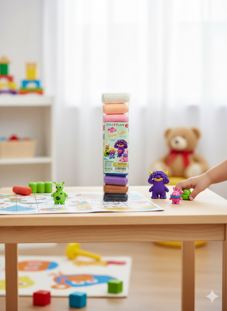 8D Super Light Air Dry Modeling Clay Set
