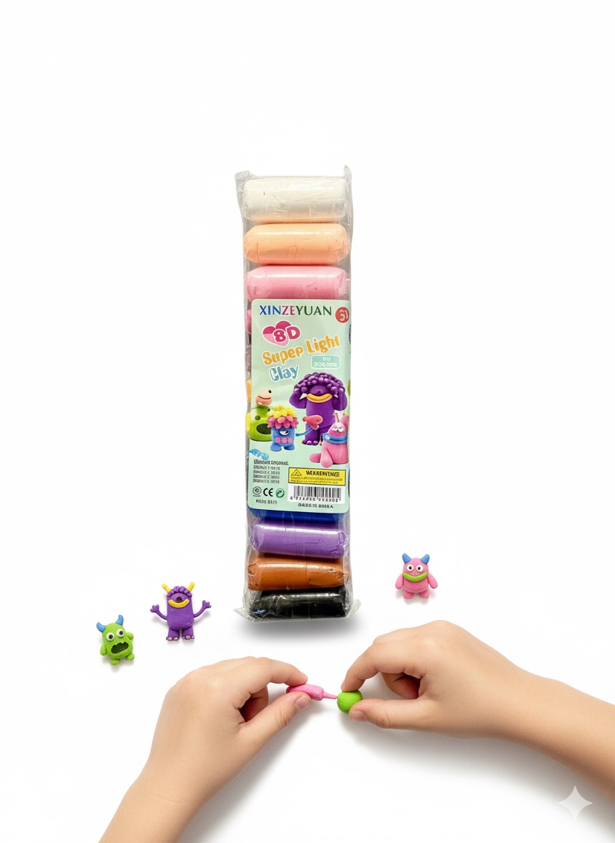8D Super Light Air Dry Modeling Clay Set