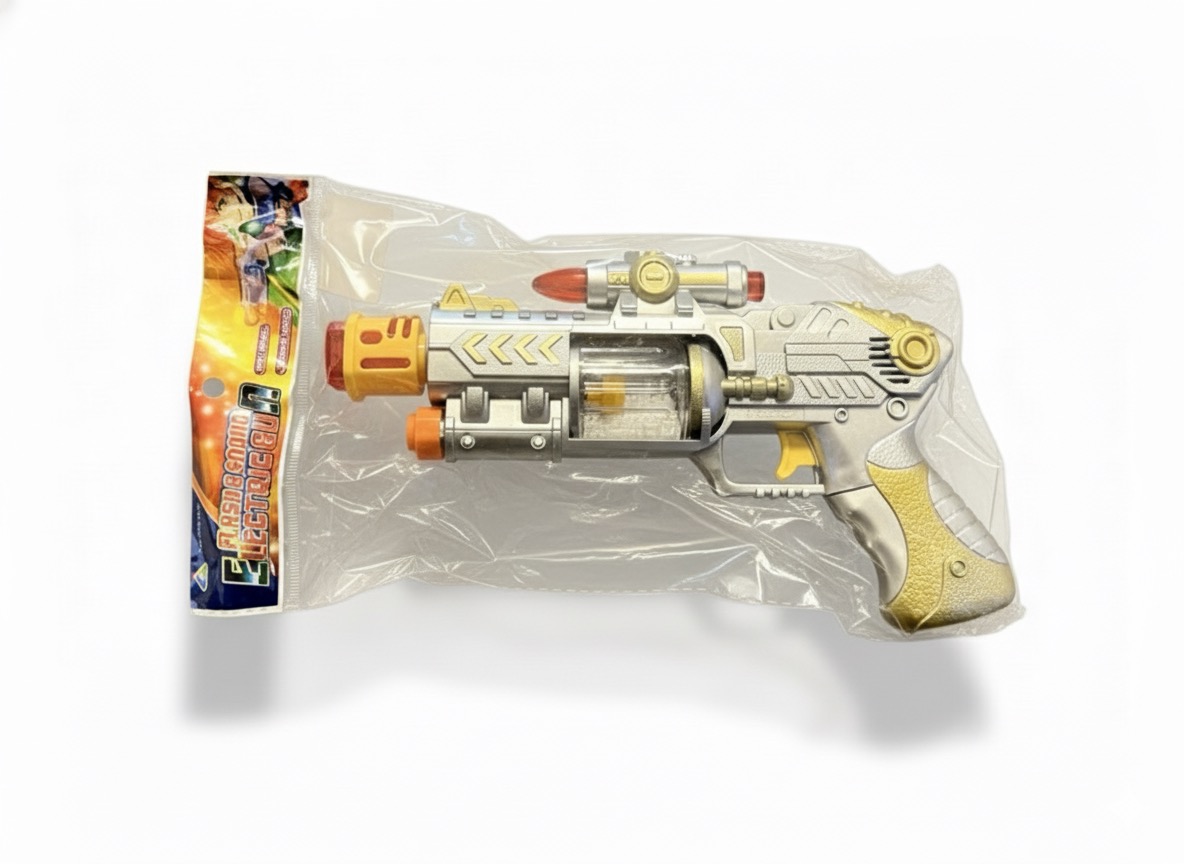 Futuristic Light-Up Space Blaster Toy Gun