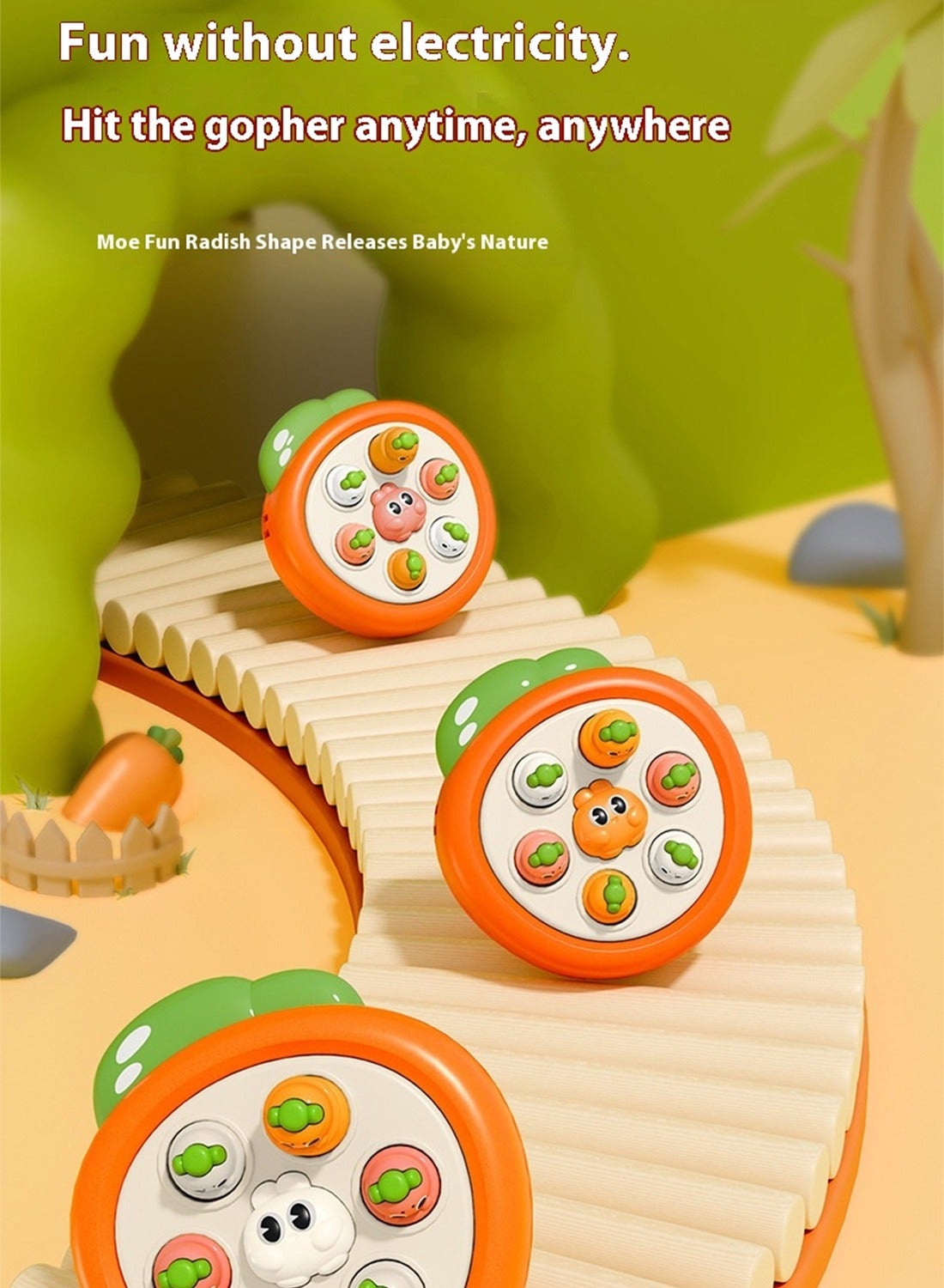 Portable Fruit-Themed Pop Fidget Sensory Toy