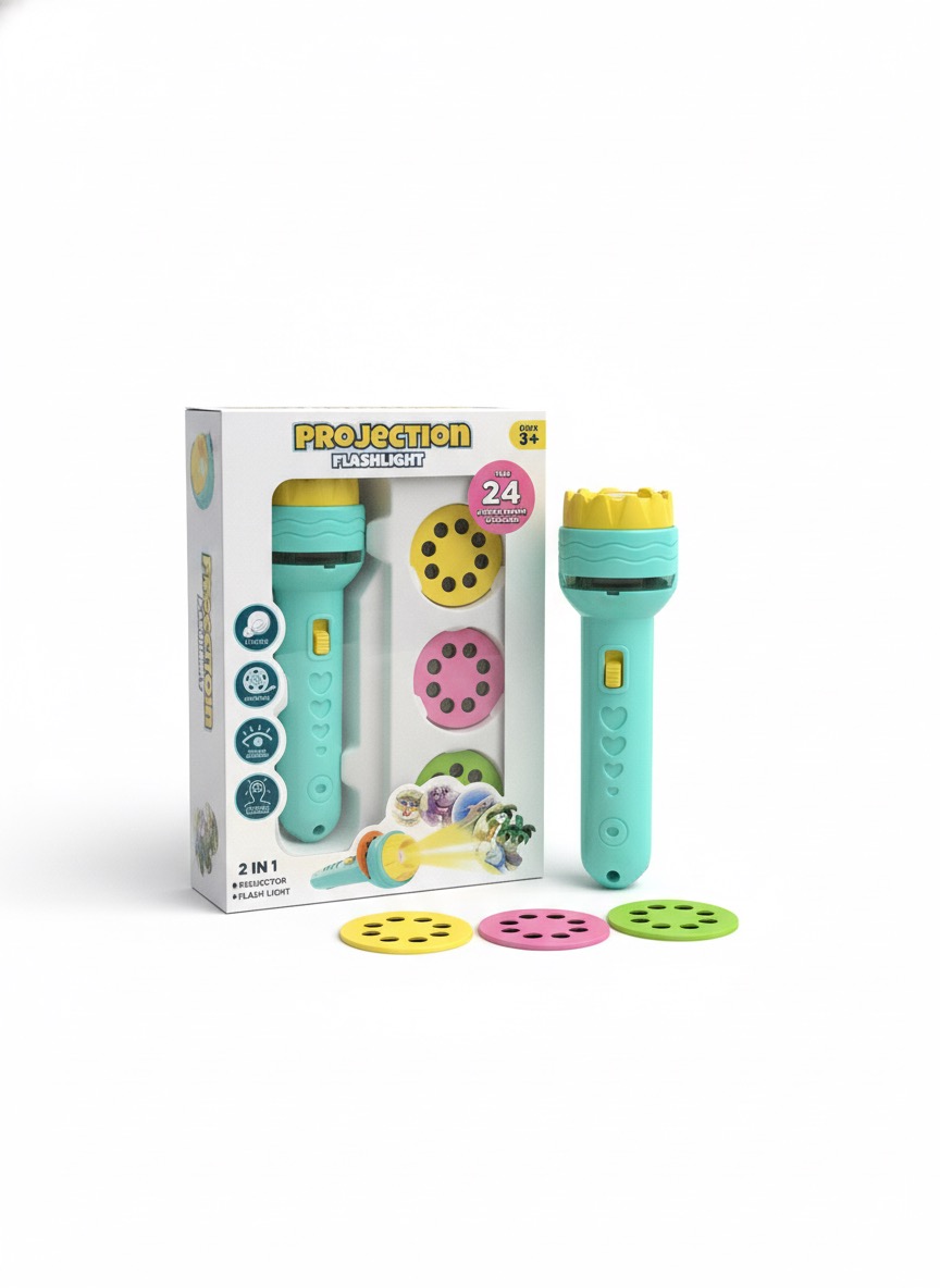 2-in-1 Kids' Projection Flashlight Toy