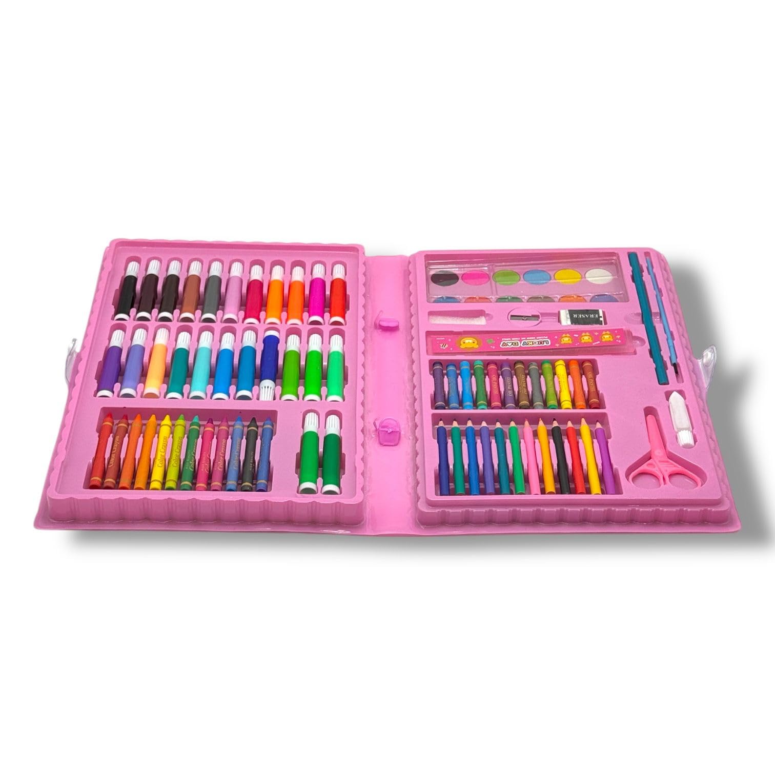 86-Piece Pink Bunny Art & Drawing Set