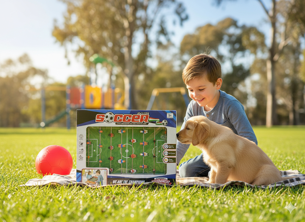 Large Tabletop Soccer Foosball Game