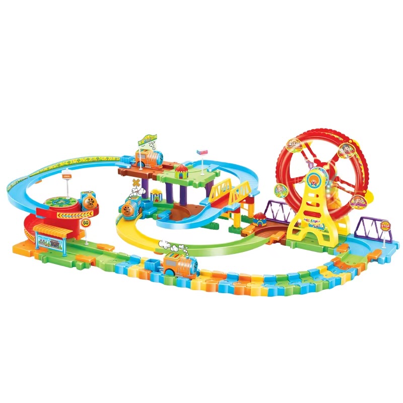 83-Piece Musical Assemble Track and Ferris Wheel Set