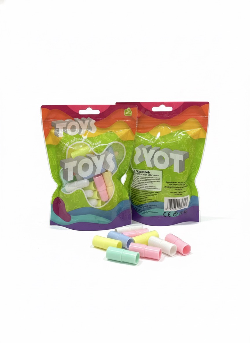Colorful Interlocking Pipe Building Block Set