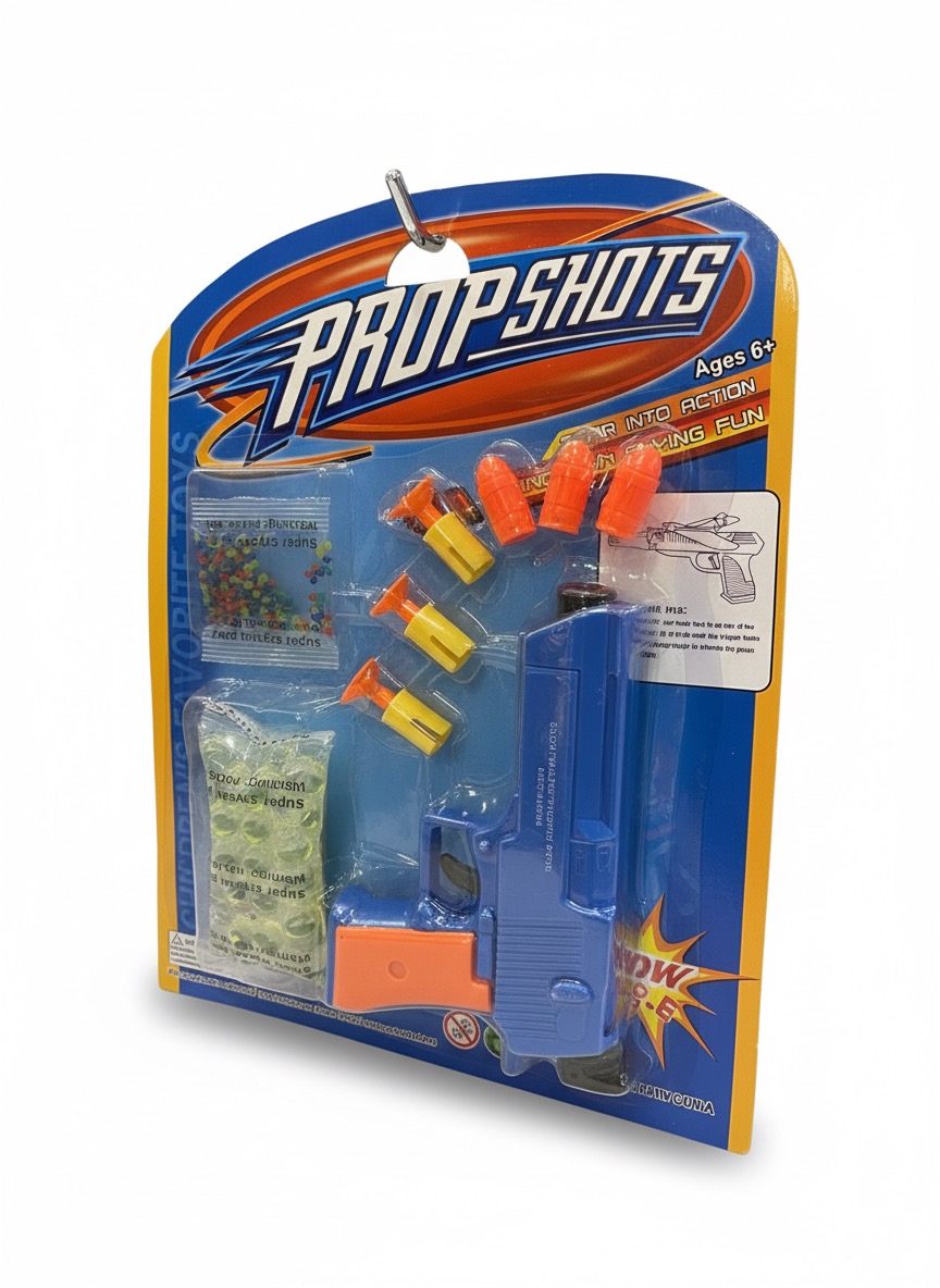 PROPSHOTS Dual-Ammo Water Gel & Foam Dart Blaster