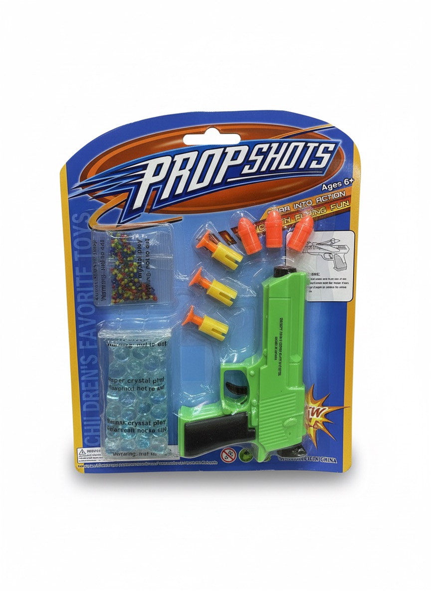 PROPSHOTS Dual-Ammo Water Gel & Foam Dart Blaster